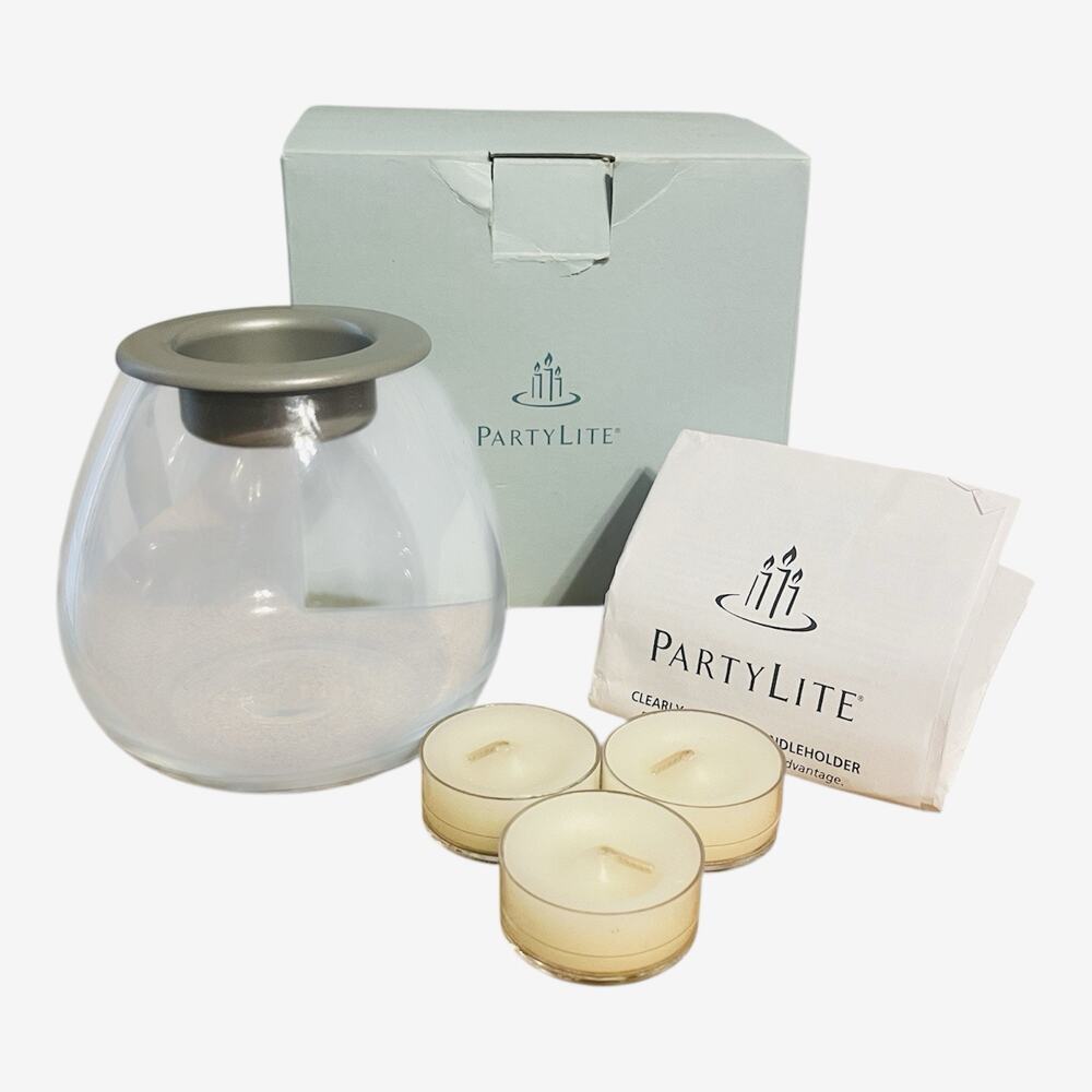 Partylite Clearly Creative Tealight Holder With Tea Light Candles P90875 New